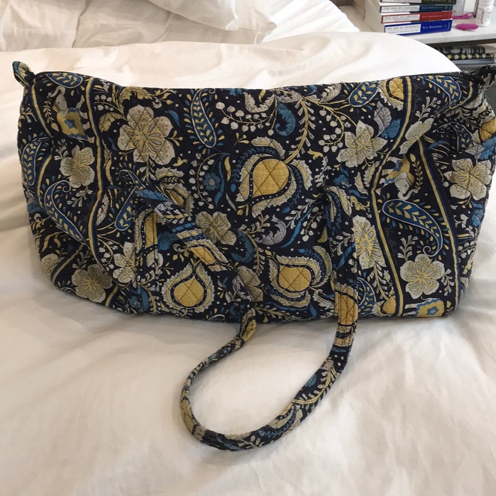 Vera Bradley quilted travel tote